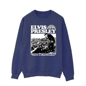Elvis Mens A Heartbreaker Sweatshirt / Navy Blue